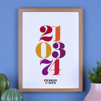 Personalised Important Date Print, 3 of 11
