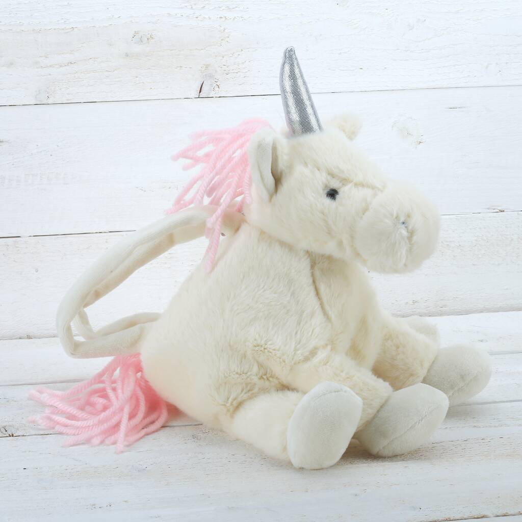 Unicorn Bag With Matching Hand Puppet By Jomanda Soft Toys #Softer Than ...