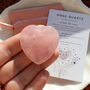 Polished Rose Quartz Heart For Compassion And Love, thumbnail 1 of 5