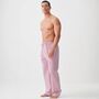 Men's 'St James Red' Pinstripe Crisp Cotton Pyjama Trousers, thumbnail 3 of 4
