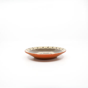 Troyan Ceramic Side Plate In Coffee Colour, 6 of 8