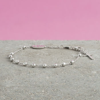Delicate Rosary Chain Bracelet, 5 of 9