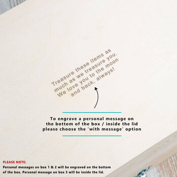 Personalised Twin Baby Keepsake Box, 6 of 12