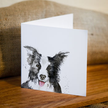 Inky Dog Blank Greeting Card, 5 of 5