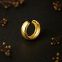 Small Rounded Gold Plated Sterling Silver Ear Cuff, thumbnail 1 of 5