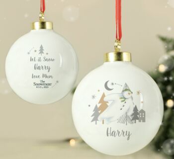 Personalised The Snowman Magical Adventure Bauble, 4 of 4