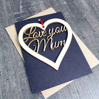 Love You Mum Keepsake And Mothers Day Card, 5 of 12