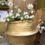 Gold / Silver/ Black Seagrass Belly Basket, thumbnail 5 of 10