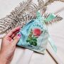 Libra Birth Flower Gift Pouch, thumbnail 5 of 6