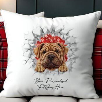 Personalised Christmas Shar Pei Break Through, 5 of 10