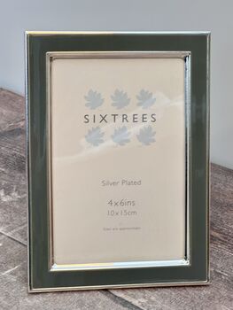 Sixtrees Grey Patterned Border Photo Frame, Four X Six, 2 of 3