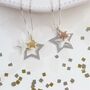 Twinkle Triple Star Pendant Necklace, thumbnail 7 of 11