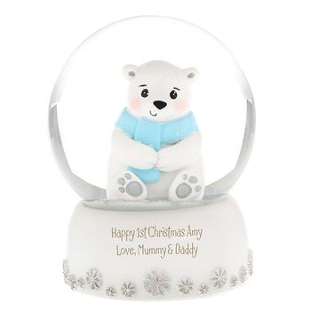 Personalised Polar Bear Snow Globe, 2 of 2
