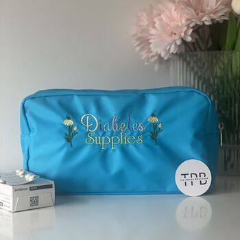 Personalised Wildflower Embroidered Pouch, 3 of 5