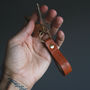 Personalised Leather Key Fob / Key Ring, thumbnail 5 of 8