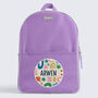 Personalised Abstract Design Kids Everyday Backpack, thumbnail 8 of 9