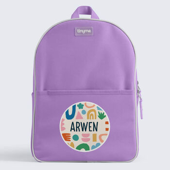 Personalised Abstract Design Kids Everyday Backpack, 8 of 9