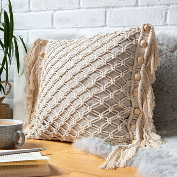 Macrame Cushion Craft Kit, 2 of 9