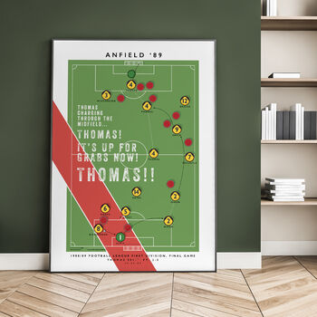 Arsenal Thomas Anfield '89 Poster, 3 of 8
