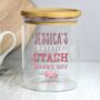 Personalised Sweetie Jar With Bamboo Lid, thumbnail 2 of 3