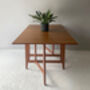 1970’s Mid Century Drop Leaf Dining Table By Schrieber, thumbnail 2 of 12