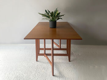 1970’s Mid Century Drop Leaf Dining Table By Schrieber, 2 of 12