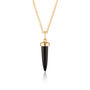 Black Spike Necklace With Slider Clasp, thumbnail 3 of 8