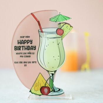 Personalised Pina Colada Cocktail Card, 3 of 7