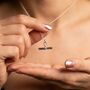 Labradorite T Bar Sterling Silver Necklace, thumbnail 1 of 7