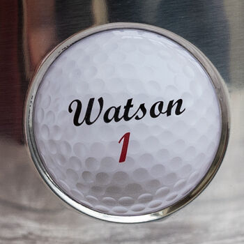 Personalised Golf Hip Flask, 4 of 5