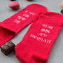 Personalised Please Bring Chocolate Socks, thumbnail 4 of 4