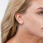 925 Solid Sterling Silver Designer Plain Ear Cuff, thumbnail 3 of 4