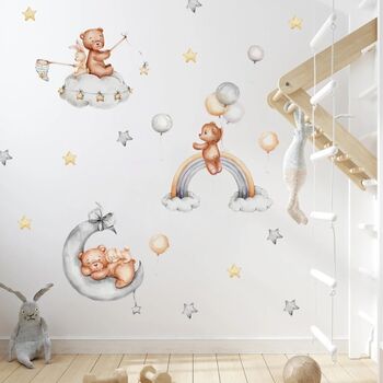 Cute Bears Scenes Baby’s Nursery Wall Decor, 4 of 6