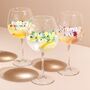 Personalised Floral Balloon Gin Glass, thumbnail 4 of 4