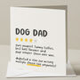 Funny Dog Dad Review Father's Day Card, thumbnail 1 of 7