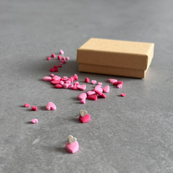 Personalised Initials Sterling Silver Heart Earrings, 4 of 12