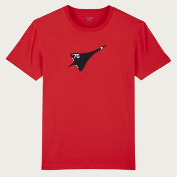 Concorde 76 Airplane Red T Shirt, 2 of 6
