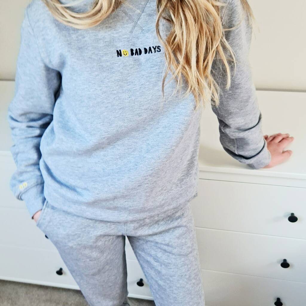 Personalised Happy Days Embroidered Loungewear Set By Syd&Co ...