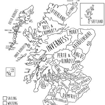 Personalised Scotland Pin Board Map With Pins, 3 of 7