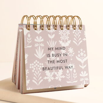 Blue Wildflower Affirmations Desktop Flip Chart, 5 of 5