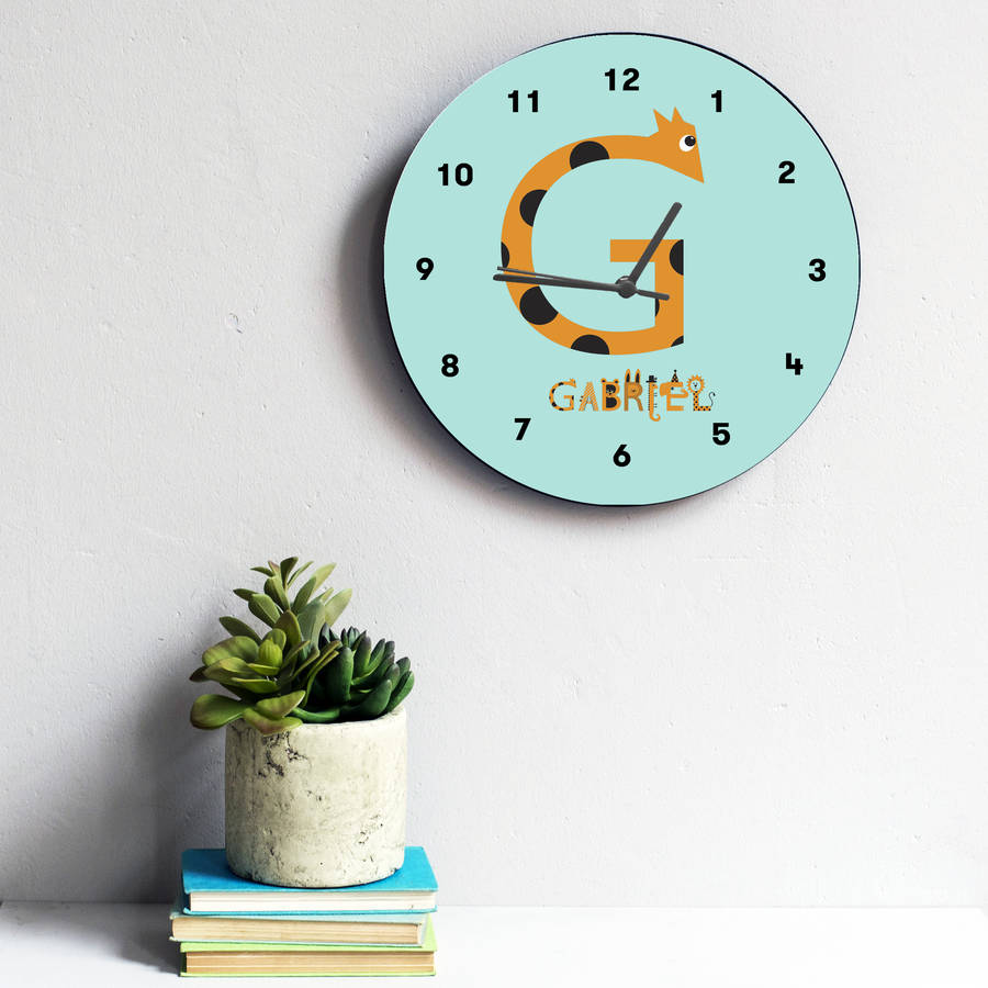 Personalised Name Clock By Karin Åkesson Design
