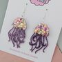 Handmade Resin Jellyfish Earrings That Wiggle With Every Step, thumbnail 10 of 12