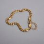 18 K Gold Plated 5mm Cuban Bracelet Stainless Steel Chain, thumbnail 1 of 9