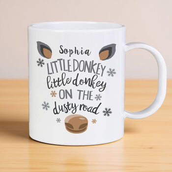 Personalised Little Donkey Plastic Mug, 4 of 5