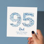 Blue Star Personalised Birthday Card For Him – Any Age, thumbnail 8 of 12