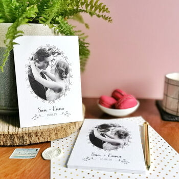 Wedding Photo Personalised Thank You Card, 2 of 2