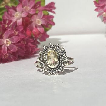 Elegant Silver Rings With Semi Precious Gemstones, 10 of 12