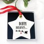 Personalised Children's Christmas Star Santa Ornament, thumbnail 2 of 2