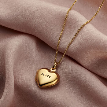 Personalised Small Heart Locket, 2 of 12