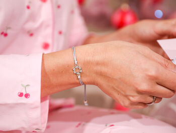 Granddaughter Christmas Wreath Bracelet, 10 of 12